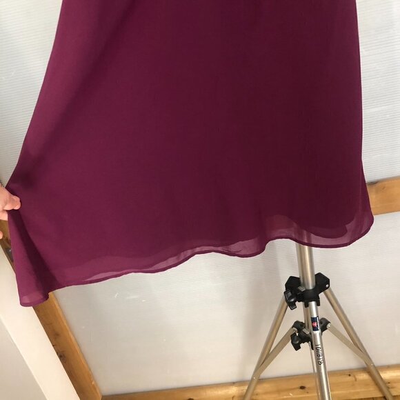 Ricki's Purple‎ Sleeveless Gold Zipper Fit & Flare Dress Sz 8 - Picture 3 of 11